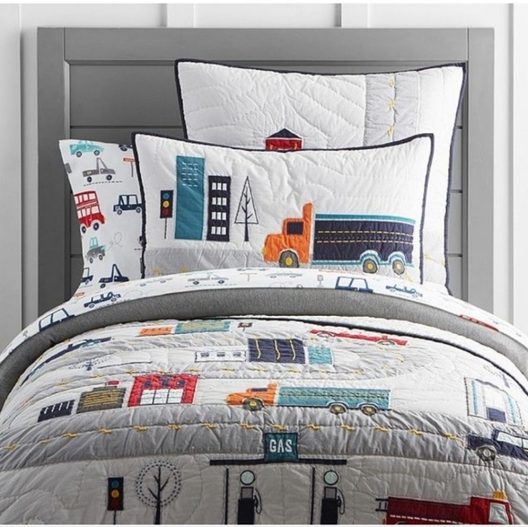 POTTERY BARN Transportation Quilt - Picture 1 of 7